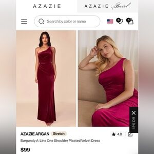 Azazie bridesmaid dress